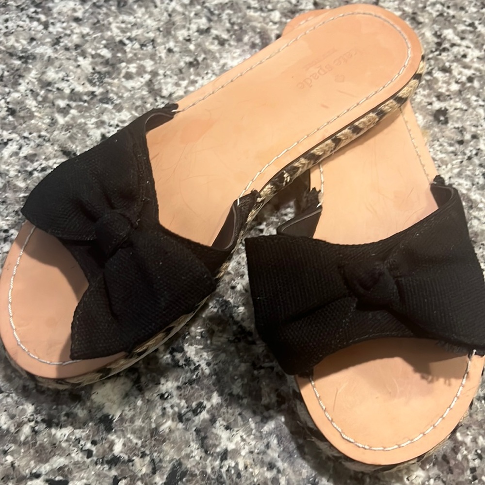 Kate Spade Linen Bow Sandals size 8 ♠️
